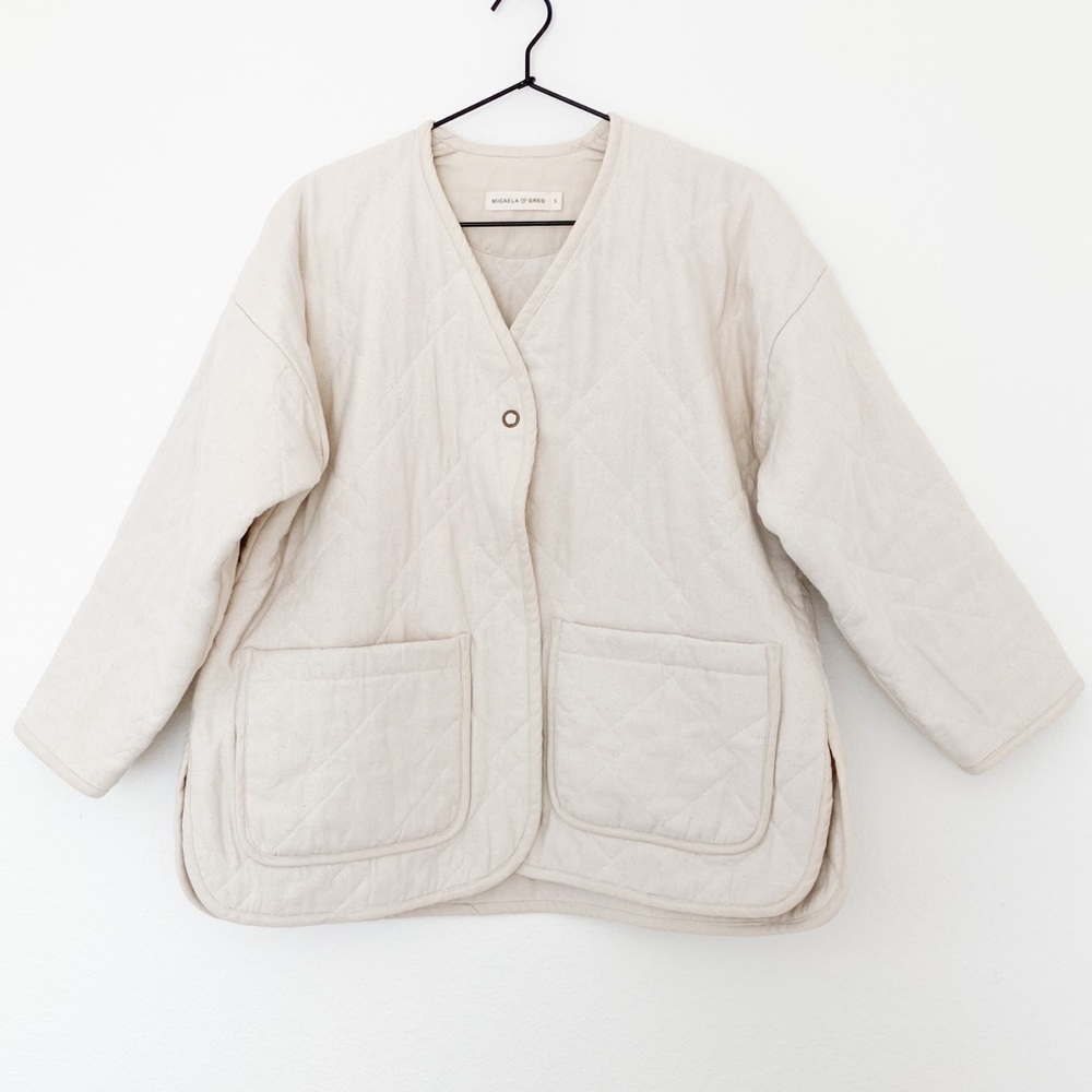 SOLD • Micaela Greg Diamond Quilt Jacket